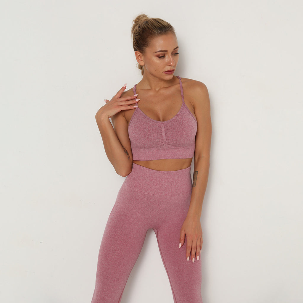Yoga Clothing Set Sports Suit Women Sportswear Sports Outfit Fitness Set Athletic Wear Gym Seamless Workout Clothes For Women