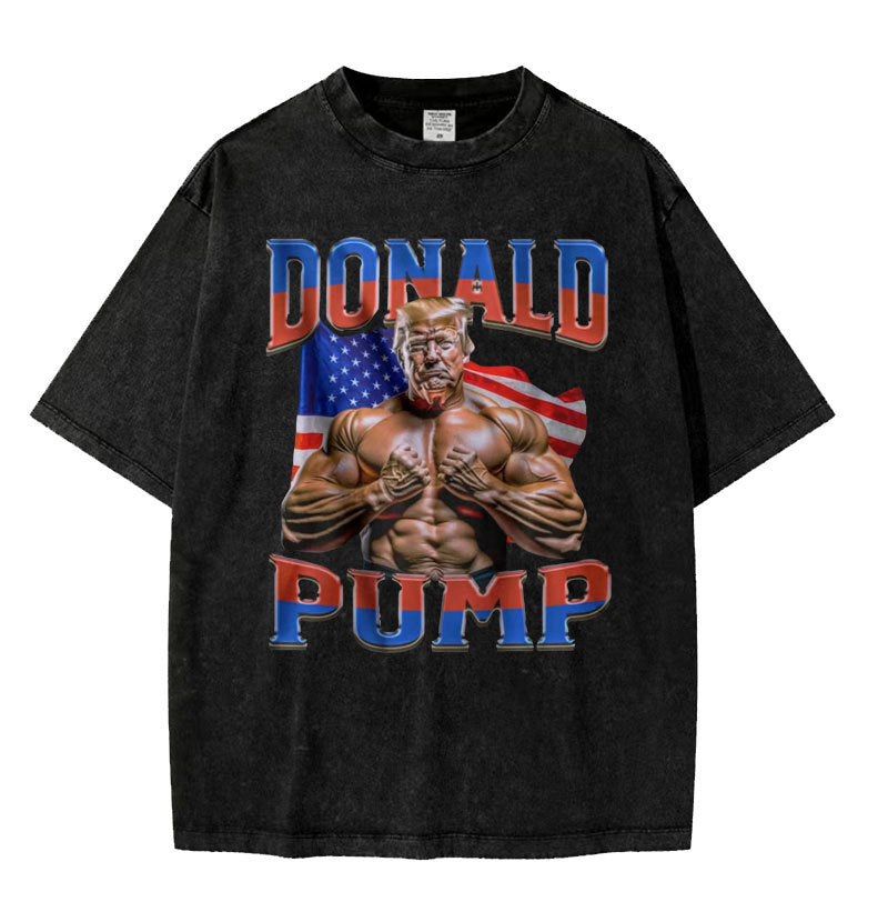 Donald Pump Gift Meme T Shirt Funny Election Gym Graphic T-s