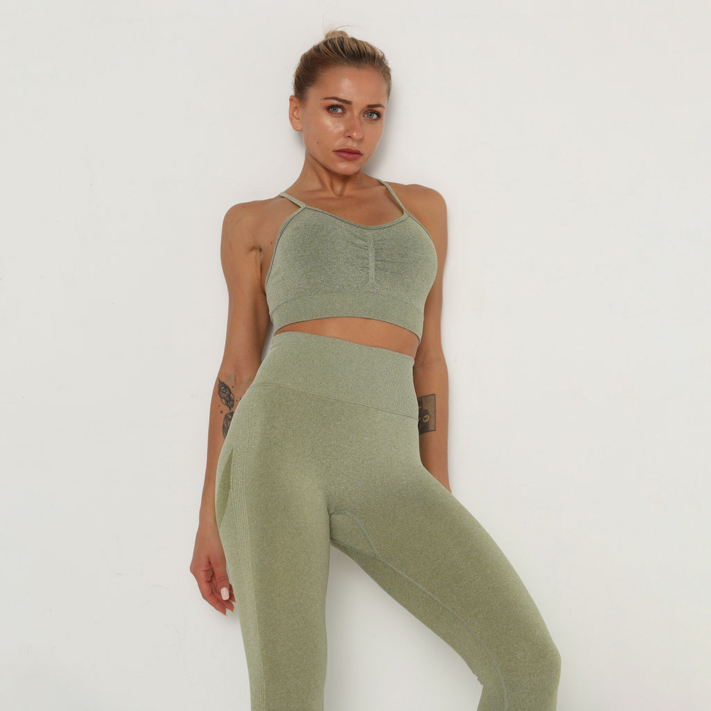 Yoga Clothing Set Sports Suit Women Sportswear Sports Outfit Fitness Set Athletic Wear Gym Seamless Workout Clothes For Women