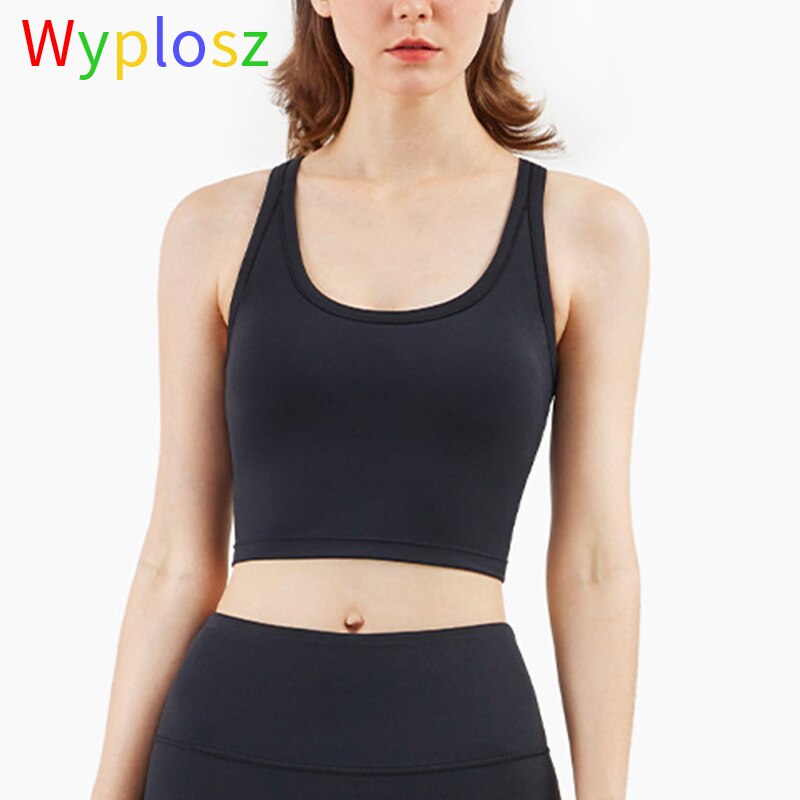 Wyplosz Nude Sports Shockproof Bra Women's Underwear Sports Bras Vest Sportswear Gym Sports Vest Top Crop Sports Top Brassiere