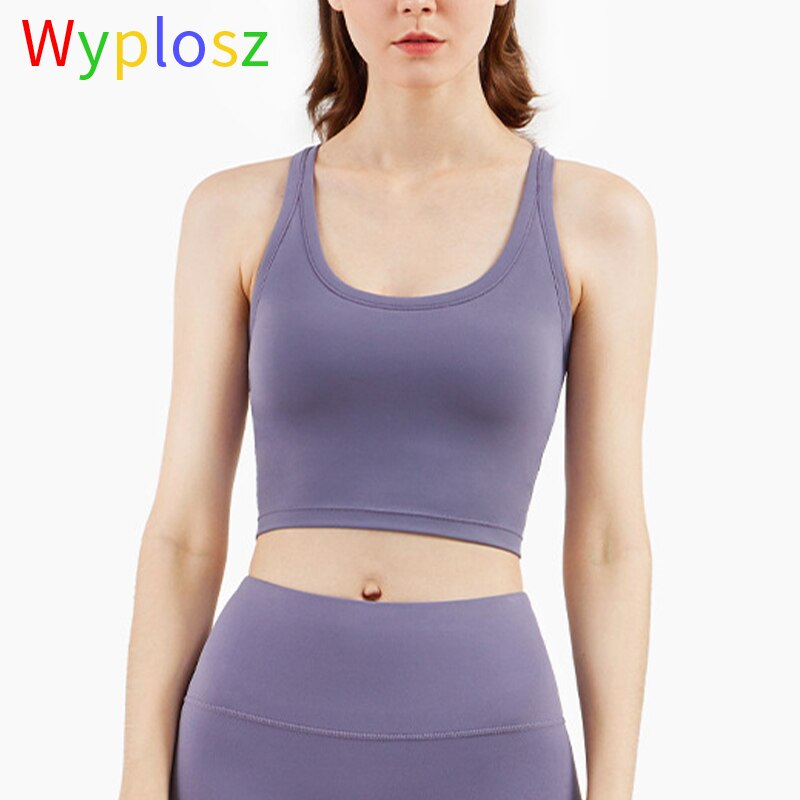 Wyplosz Nude Sports Shockproof Bra Women's Underwear Sports Bras Vest Sportswear Gym Sports Vest Top Crop Sports Top Brassiere
